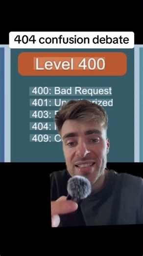 404 not found error debate. #softwaredeveloper #systemdesign #coding #api