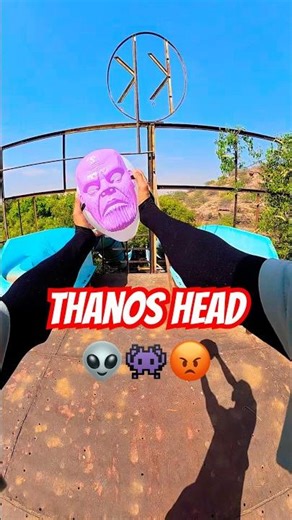 Big Thanos 👾👽 #thanos #alien #parkour #viral #pop #waterpark #ghost