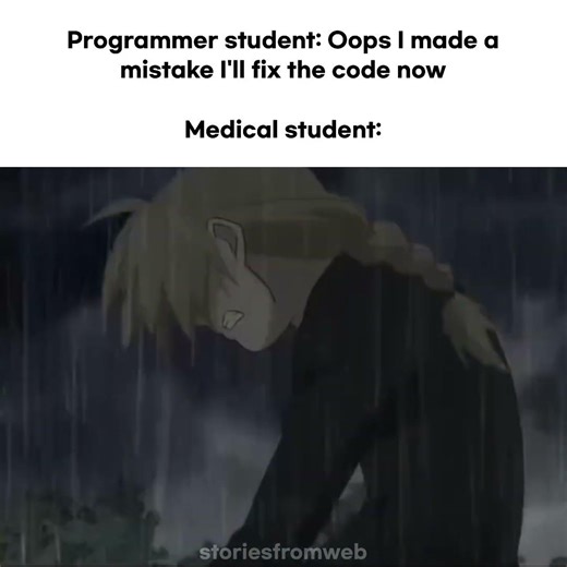 POV: How programmer student and medical student fixes their mistakes #fyp #anime #shorts