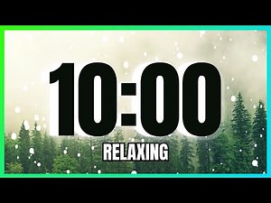10 Minute Winter Forest Timer With Relaxing Music | CALM - CLASSROOM - PIANO |