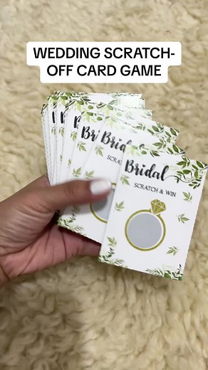 Wedding Scratch-Off Card Game | Wedding Games & Activities