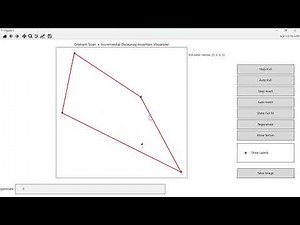 Triangulation and terrain generation of points using Grahm scan