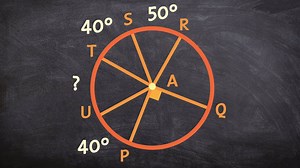 Learning how to find the measure of a minor arc for a circle