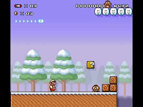 [super mario maker 2 ust] smb3 snow theme snes