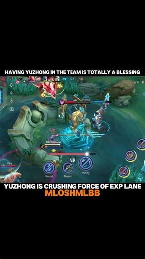 MLBB : HAVING YUZHONG IN THE TEAM IS TOTALLY A BLESSING | YUZHONG EXP LANE GAMEPLAY #MLBB #shorts