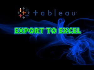 Tableau Tutorial : How To Export to Excel