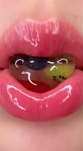 Crystal Clear ASMR Mouth Eating ✨ Glass Ice, Honey Noodles & Jelly Bears