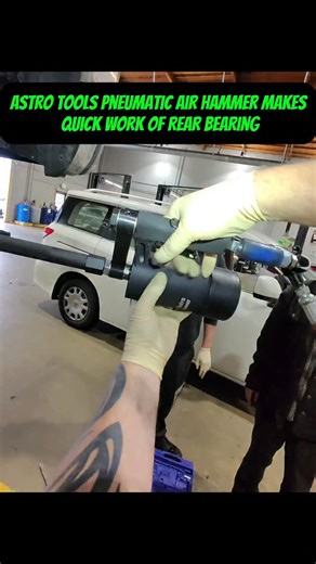 Astro Tools #659HD Pneumatic slide hammer made quick work with this rear axle bearing removal on this Cummins. https://amzn.to/3ZuImZg Paired up with OTC REAR AXLE BEARING REMOVER SET https://amzn.to/4qMiVia | Tony Harlin