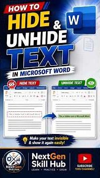 Did you know you can hide text in Word? #TechShorts #MicrosoftOffice