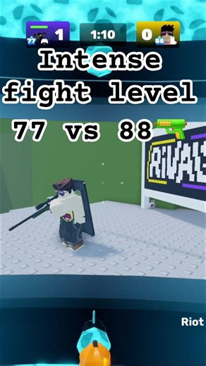 Intense fight: Level 77 vs 88🔫 #robloxrivals #roblox