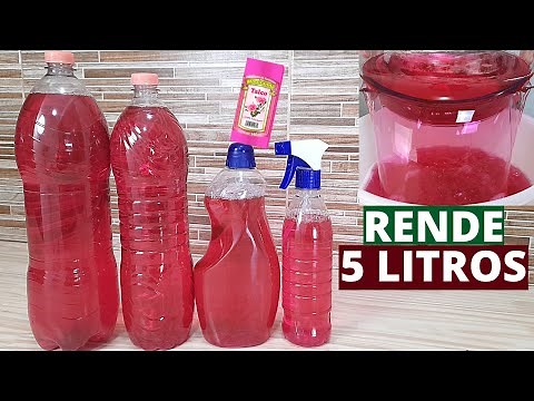 CHEGA DE GASTAR - DESINFETANTE CASEIRO FÁCIL E ECONÔMICO - SUA CASA PERFUMADA O DIA TODO