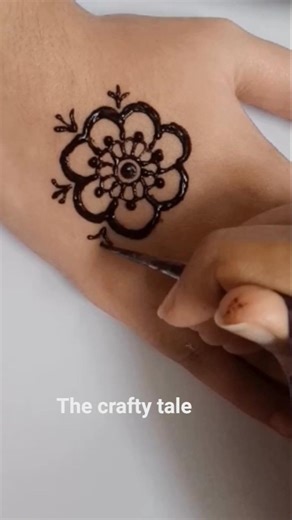 Trending Back Hand Mehndi for Beginners | 5-Minute Floral Design