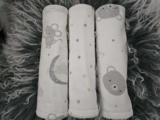 Baby Bear Burp Cloth Set, Mice Burp Cloth, Woodland Burp Cloth, Animal Burp Cloth, Flannel Burp Cloth, Gender Neutral Baby, Baby Shower Gift - Etsy