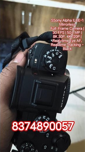 Sony Alpha ILCE-1 Mirrorless Full-Frame Camera | 30 FPS | 50.1 MP | 8K 30P, 4K 120P | Real-time .