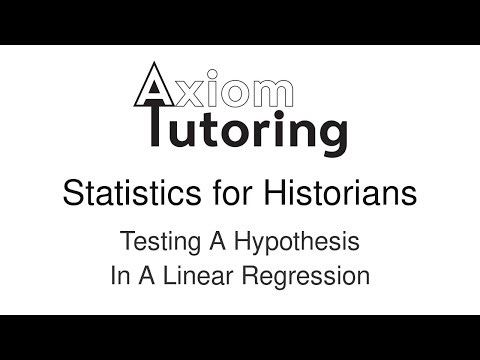 24 Testing a Hypothesis in a Linear Regression