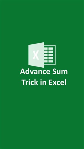 60K views · 1.7K reactions | Advance sum trick in #excel | The Core Skills | Facebook