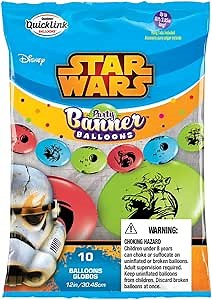 Qualatex Officially Licensed Quicklink Party Banner Balloons, 10-Count, Star Wars