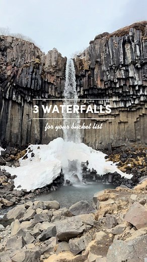 Three epic waterfalls worth chasing in South Iceland! 🇮🇸💙 Skógafoss is an easy stroll from the parking lot, Gljúfrabúi hides behind a cliff near Seljalandsfoss, and Svartifoss requires a 45-minute hike but totally worth it 🥾✨ 📌 Save this for your waterfall itinerary! | Guide to Iceland