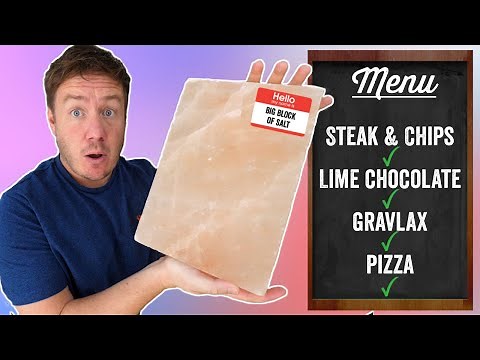 Cooking with a salt block!