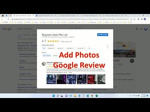 Add Picture to Google Review