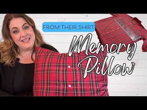 How to Sew a Memory Pillow from a Loved One’s Shirt | Beginner-Friendly Keepsake Pillow Tutorial