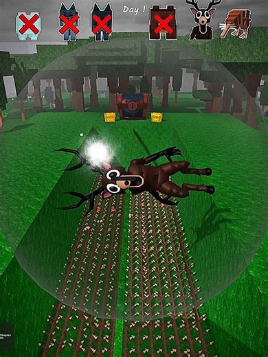 DEER vs Wood Stakes😭 | #roblox #usa