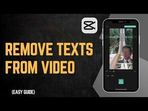 How To Remove Text From A Video In CapCut