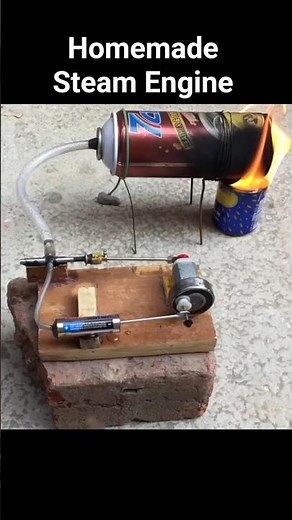 how to make steam engine | homemade steam engine #steamengine #engine #shorts