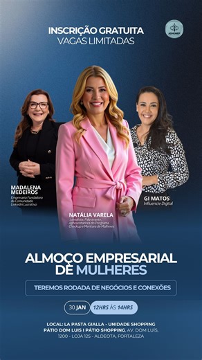Ana Paula Dantas on Instagram: "🌟 Olá, mulheres empreendedoras! Estou aqui para convidá-las para o nosso exclusivo Almoço Empresarial. Nesta sexta-feira, dia 30 de janeiro, teremos uma incrível rodada de negócios e conexões, que pode transformar seu caminho profissional. Você é nossa convidada especial! Vamos juntas construir um futuro mais forte e conectado. Espero ver você lá! 🌟👩‍💼💼 . #EmpreendedorismoFeminino #conexoes #networkin"