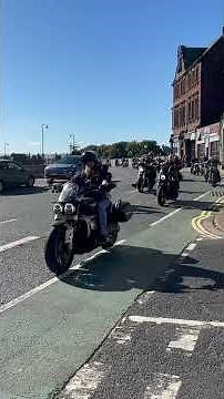 Biker Funeral Procession of the Late Steve Vernon of the Devils Disciple MC England