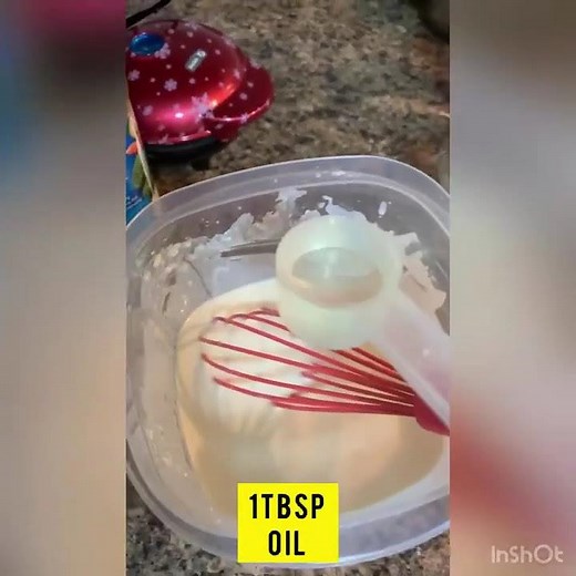 Easy quick waffle recipe using Dash mini waffle maker