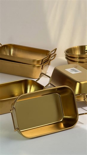 Don’t wait till is sold out . Order from www. merdpartyshop.com ✅GOLD PANS | merd_partyshop
