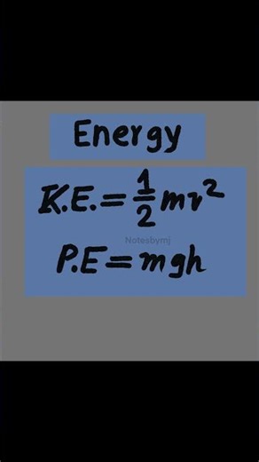 Kinetic vs Potential Energy Formulas ⚡ | Energy Basics