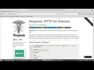 Intermediate Python Tutorials - Using the Python Requests library to send HTTP/1.1 requests