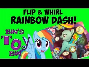 My Little Pony Flip & Whirl RAINBOW DASH Talking Toy Review! New for 2014! by Bin's Toy Bin