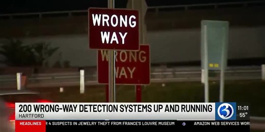 200 wrong way detection systems installed across Connecticut