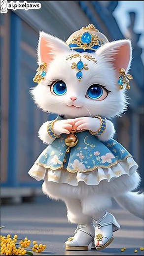 Blue Princess Kitty | The Cutest Cat You’ll See Today 😻💙✨