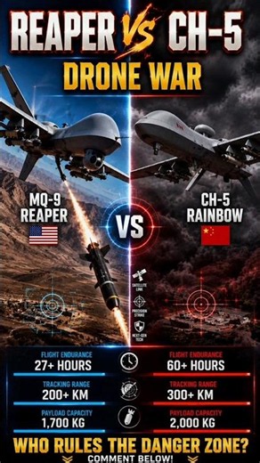 MQ-9 Reaper vs CH-5 Rainbow: Apex Drone Showdown! 🚨🇺🇸 vs 🇨🇳