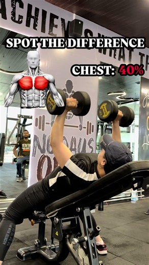 More stretch. More upper chest. 🔥Incline DB Press = fuller, stronger pecs 💪Build your upper chest