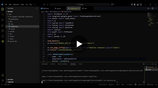 #innomaticsresearchlabs #saxonksha #streamlit #gemini #langchain #aimentor #aichatbot #pythondeveloper #aiautomation #edtech #techprojects #codingjourney | Sana Ahmed