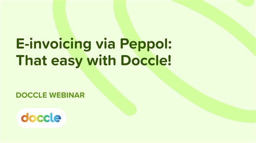 E-invoicing via Peppol: Easy with Doccle!