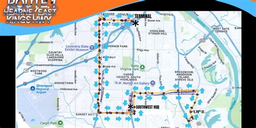 SporTran launches redesigned bus routes in Shreveport