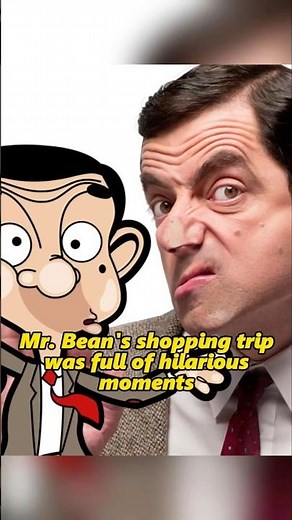 Mr. Bean goes shopping. The scene is filled with hilarious moments.