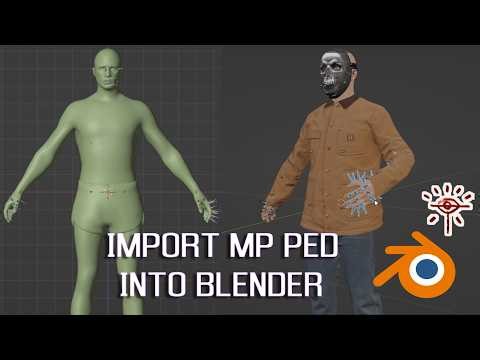 How to Recreate GTA V MP Freemode Ped in Blender (Clothing + Rigging)