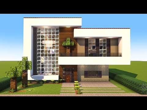 Minecraft: How to Build a Modern House | MANYACRAFT