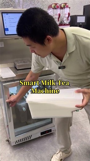 turns out opening a milk tea shop requires no hiring or staff training#milkteamachine