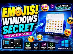 How to enable Emojis While Typing on Windows 10 / 11 😊⌨️ Easy Guide | AquaTechFantasy