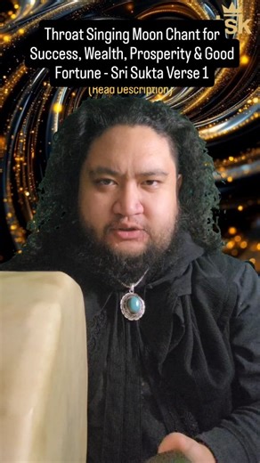 Terence MG Leaño on Instagram: "Throat singing a Vedic chant for success, prosperity, good fortune, auspiciousness & wealth. Shree Sukta (Verse 1) This chant is used to attract auspicious opportunities, prosperity, dignity, and magnetic good fortune, while clearing inner and outer obstacles that block abundance. It is traditionally associated with drawing in wealth that is stable, ethical, and sustaining. Practitioners use it to align themselves with favourable circumstances, supportive connecti