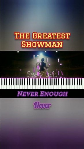 Never Enough - The Greatest Showman | piano #short
