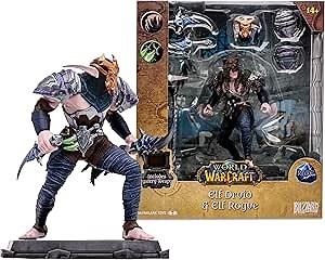 McFarlane Toys - World of Warcraft Elf: Druid/Rogue (Rare) 1:12 Scale Posed Figure